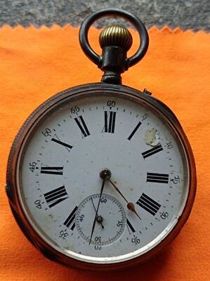 mechanische Taschenuhr Anker gerade Linie 15 Rubis