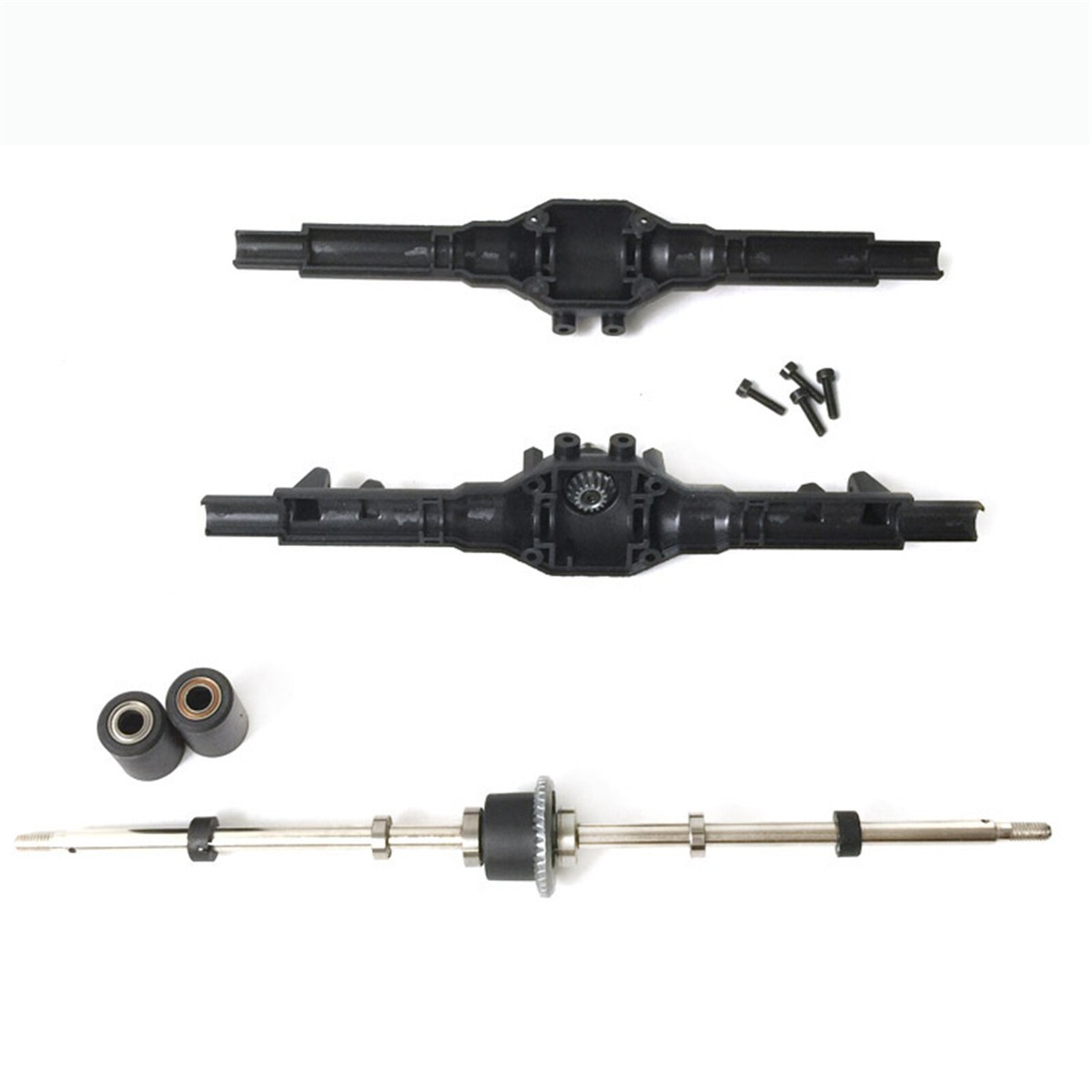 Rear Axle Gearbox Assembly Metal Differential for WLtoys 1/12