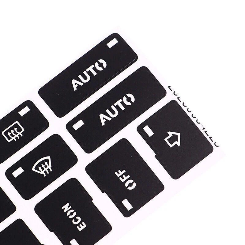 Calcomanías adhesivas de reparación de botones de control de clima de aire acondicionado aptas para Audi A4 B6 B7 2000-2004 Foto 3 de 4