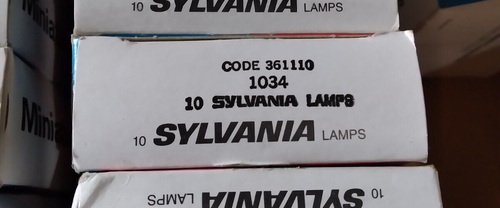 Sylvania # 1034 Lampe Militär Überschuss Neu im Karton Erstausrüsterqualität - Bild 3 von 3