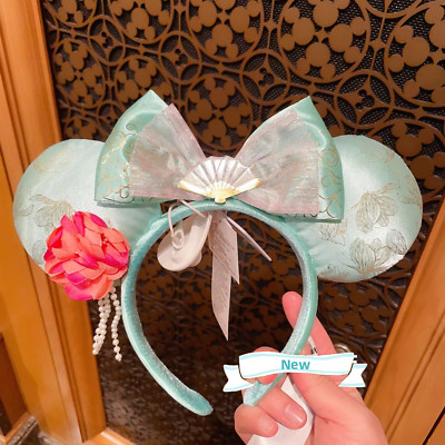 Disney park authentic New Mulan Minnie mouse ear headband Shanghai Disneyland