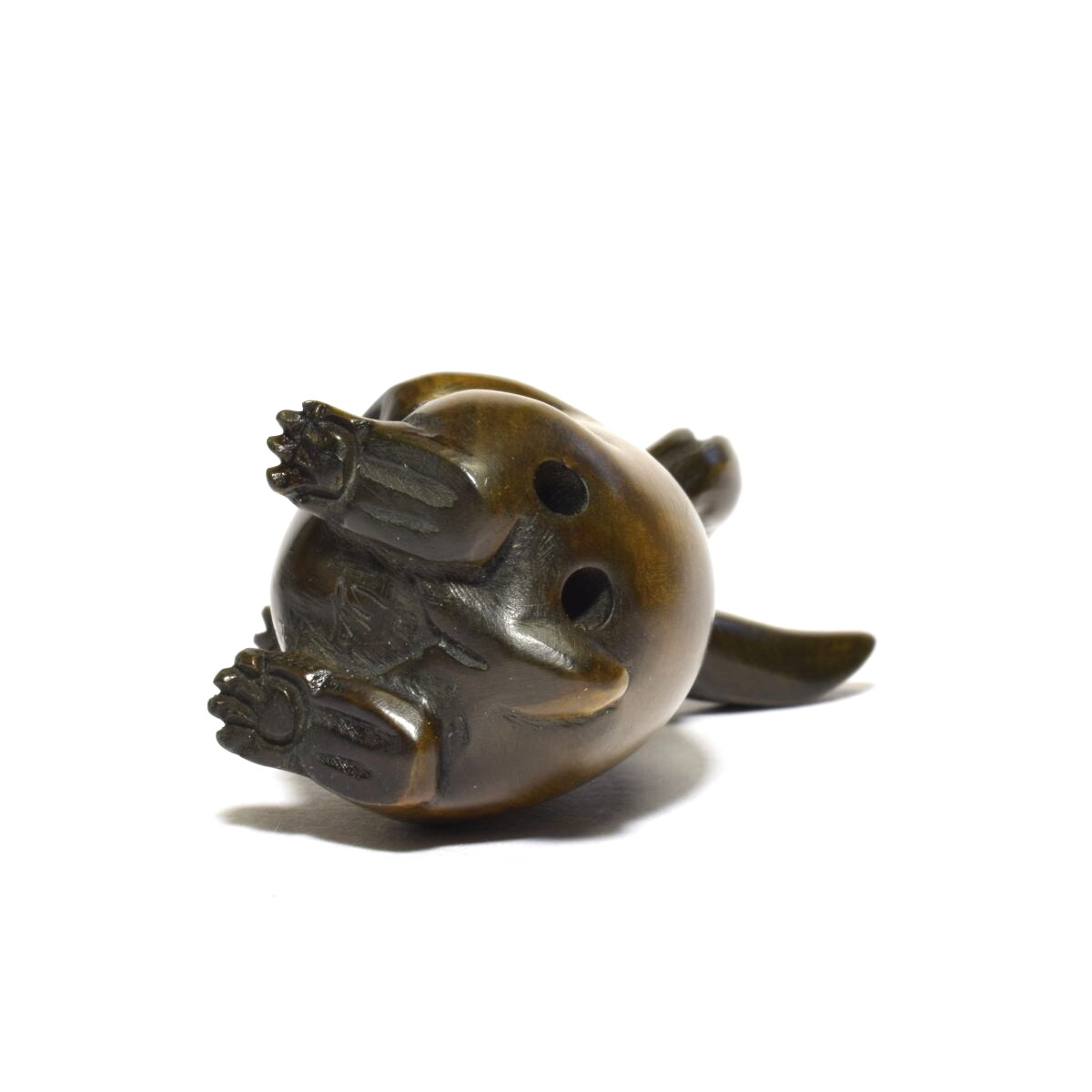 Netsuke Rabbit Antique Japanese Boxwood vintage Ojime Edo Japan