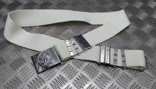 Abu Dhabi Belt White Nylon With Insignia Buckle For Ceremonial & Parade Duties