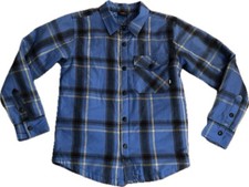 Nike 6.0 Flannel Shacket Jacket Youth M 10/12 Blue Plaid Long Sleeve Snap Sports
