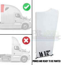 Freightliner Cascadia Semi Truck Behind Cab Cabin Fairing Extension Upper Right