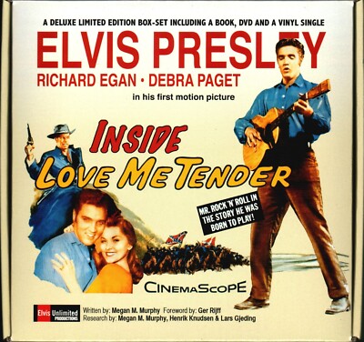Elvis Presley Inside Love Me Tender komplette Box Buch DVD 7'' Single etc.