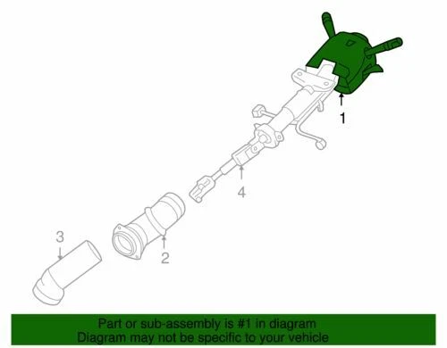 Columna de dirección genuina GM 2012-2016 Chevrolet Impala Limited Impala LT 19256736 Foto 2 de 2