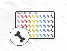 1961~~Dog Bones Planner Stickers.