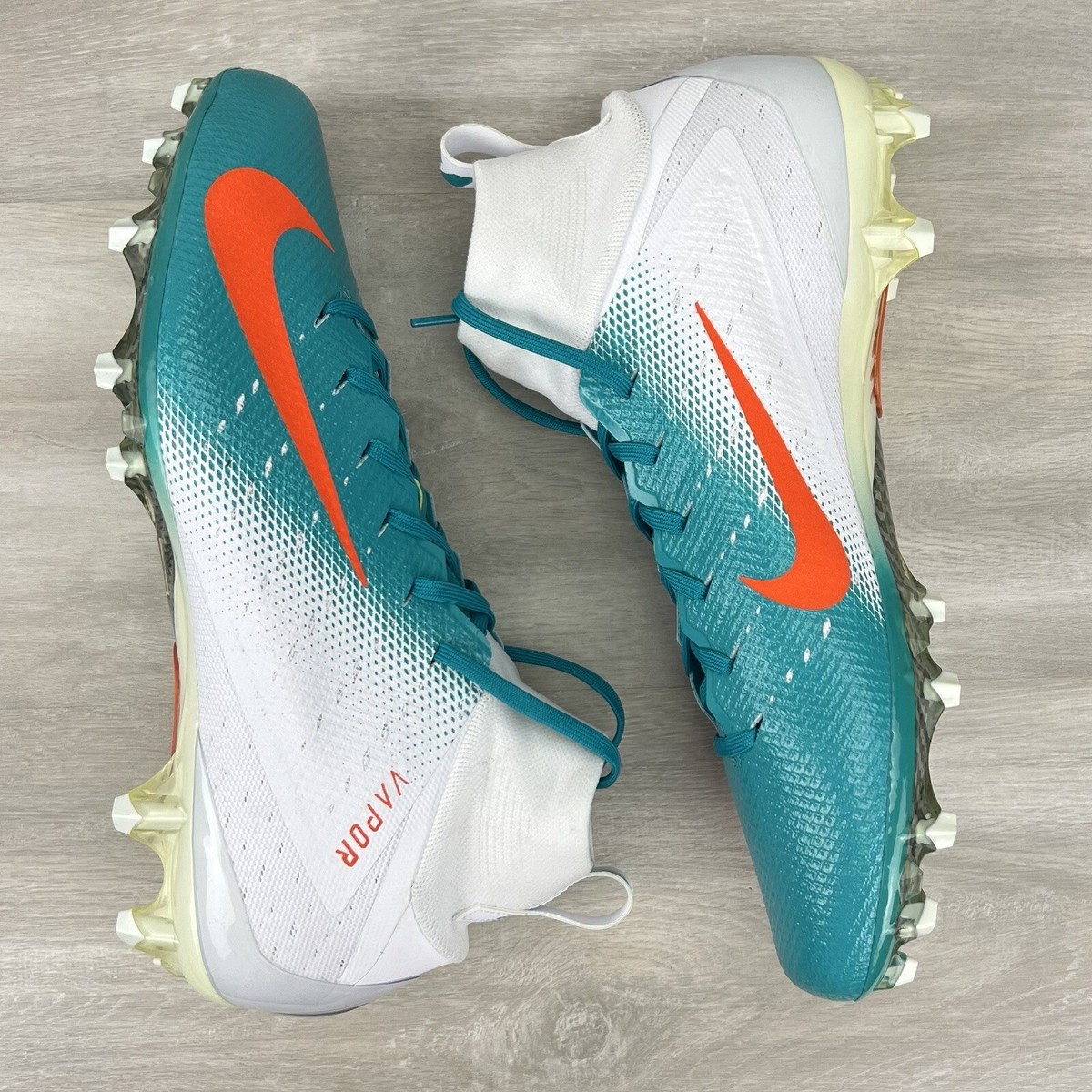 Nike Vapor Untouchable 3 Pro Teal Orange Miami Dolphins Mens Size