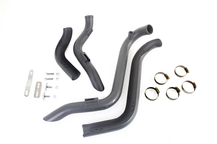 Juego de tubos de arrastre Harley Softail negros protectores térmicos FXST 86-17 V-Twin 30-0021 Y8 Foto 4 de 4