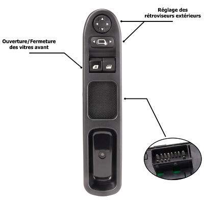 Módulo De Control De Ventanilla Y Espejo Para Peugeot 207 CC SW - NUEVO, Referencia 9654859677 / 6554QA