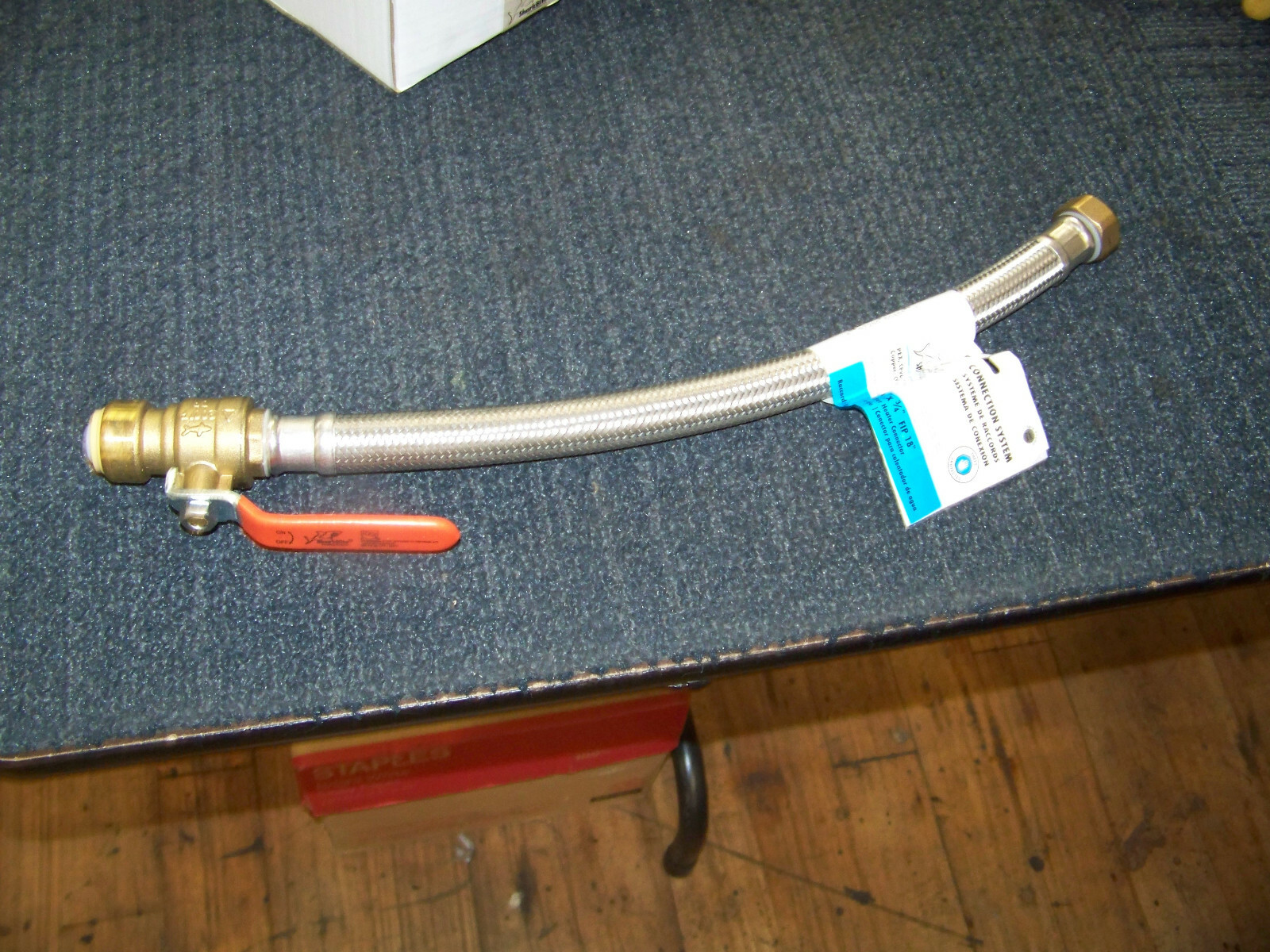 Shark Bite PushToConnect Ball Valve Flex Hose Water Heater