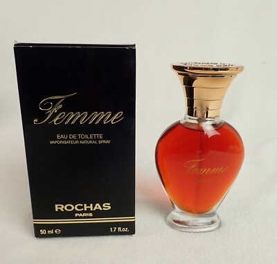 Femme by ROCHAS Eau de Toilette Women Natural Spray 1.7 fl. oz. Vintage