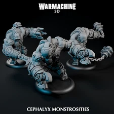 Cephalyx Monstrosities | Warmachine Printing Service | SteamForged Games