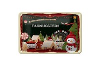 Blechschild Weihnachten GrüßE Taunusstein Geschenk Deko Schild 18X12 Cm