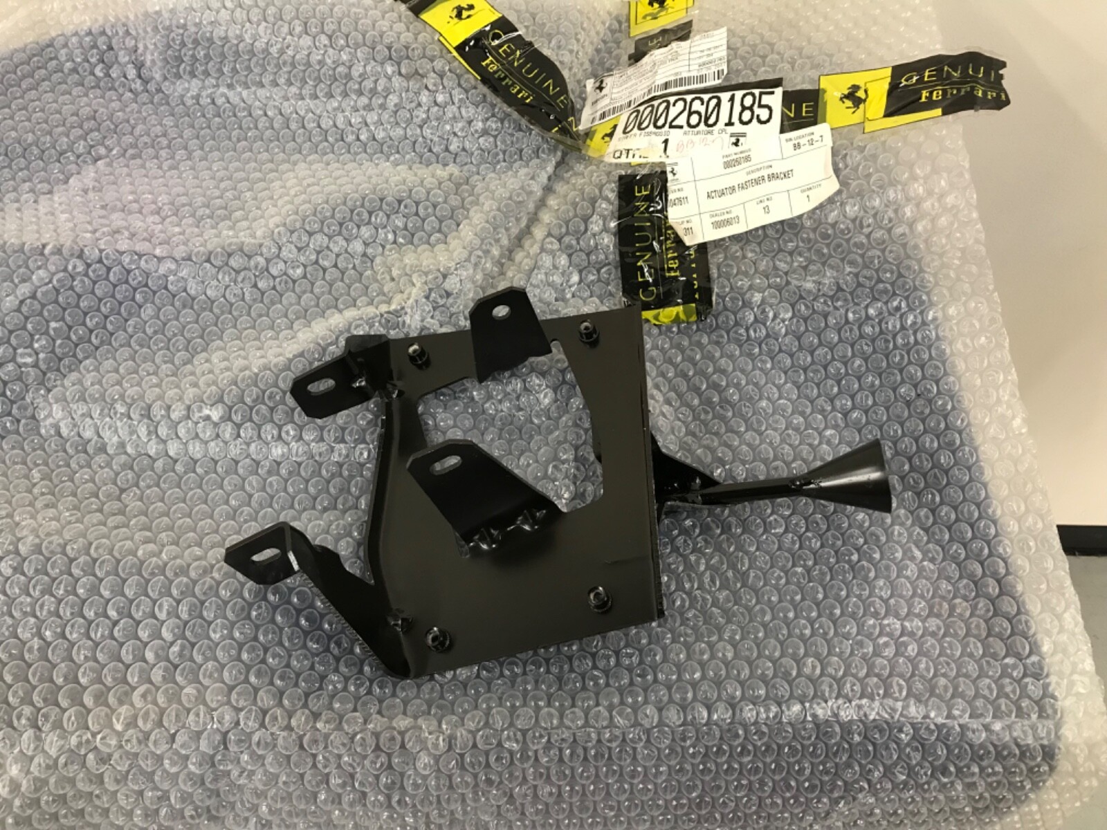 Ferrari 458 actuator fastener bracket part number 260185
