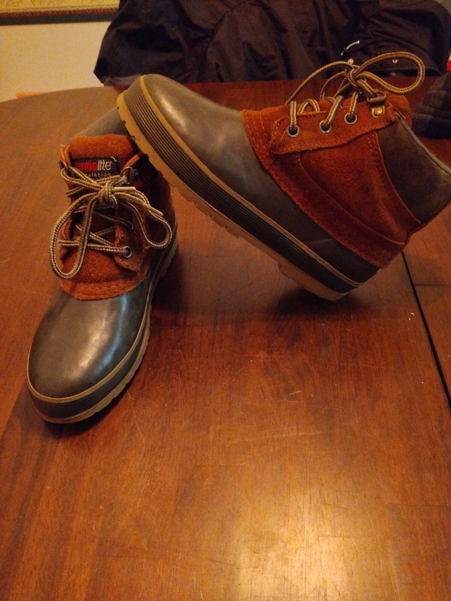 Land Rover women's Duck Boots Leather Thermal Insulated • Size