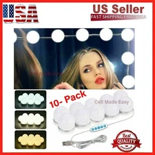 New Make Up Mirror Lights 10 LED Kit Bulbs Vanity Light Dimmable Lamp Hollywood