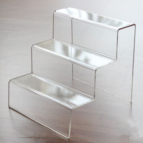 2-3 Step Display Stand Counter Retail Riser Acrylic Nail Polish Jewellery Plinth - Picture 1 of 34