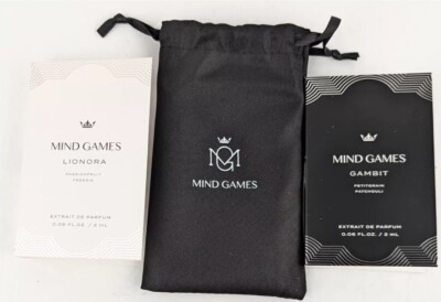 Mind Games Extrait De Parfum Spray Samples Lionora 2ml & Gambit 2ml Set + Pouch