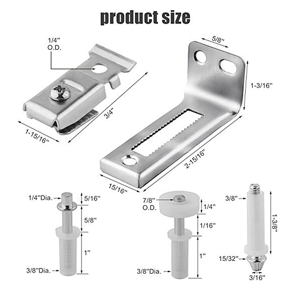  2 Set Sliding Door Hanging Rail Sliding Door Track Bifold Doors