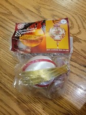 VTG Walco Christmas Ornament Kit 3412 Satin Sequin