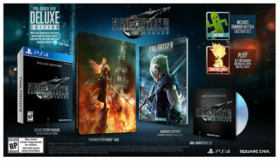 Final Fantasy VII: Remake Deluxe Edition (PS4, 2020) - Brand New