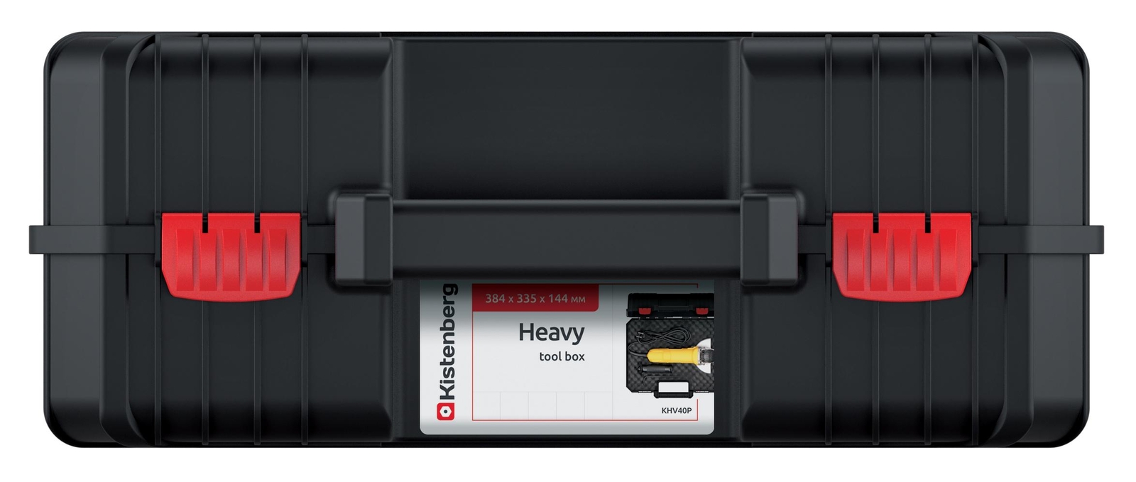 Kistenberg cassetta degli attrezzi HEAVY - nera
