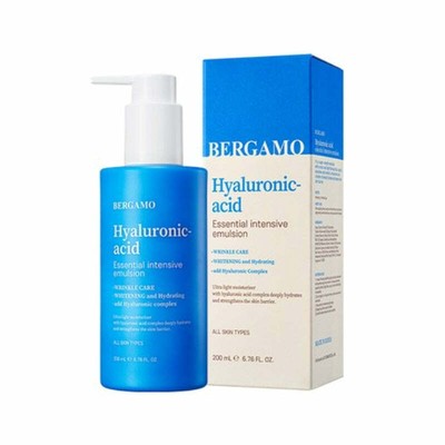 Bergamo Hyaluronic Acid Essential Intensive Emulsion 200ml - FREE SHIPPING