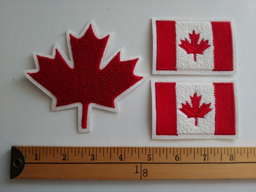 ** 3 rare TEAM CANADA OLYMPICS HOCKEY CANADIAN ROOTS VARSITY JACKET PATCH CREST