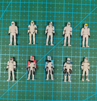 RARE 10 Pcs Star Wars Micro Galaxy Squadron Mini Figures Toy CHASE Gift!