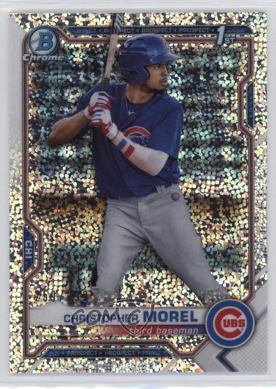 2021 Bowman Chrome Prospects Speckle Refractor /299 Christopher Morel #BCP-131