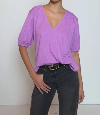 Nation Ltd Edie Shirred Shoulder Top Size S
