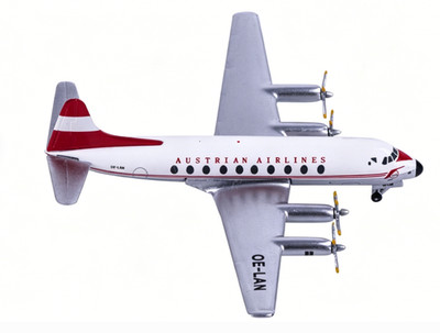1:400 Aeroclassics Austrian Airlines Vickers Viscount 700 Diecast Plane Model