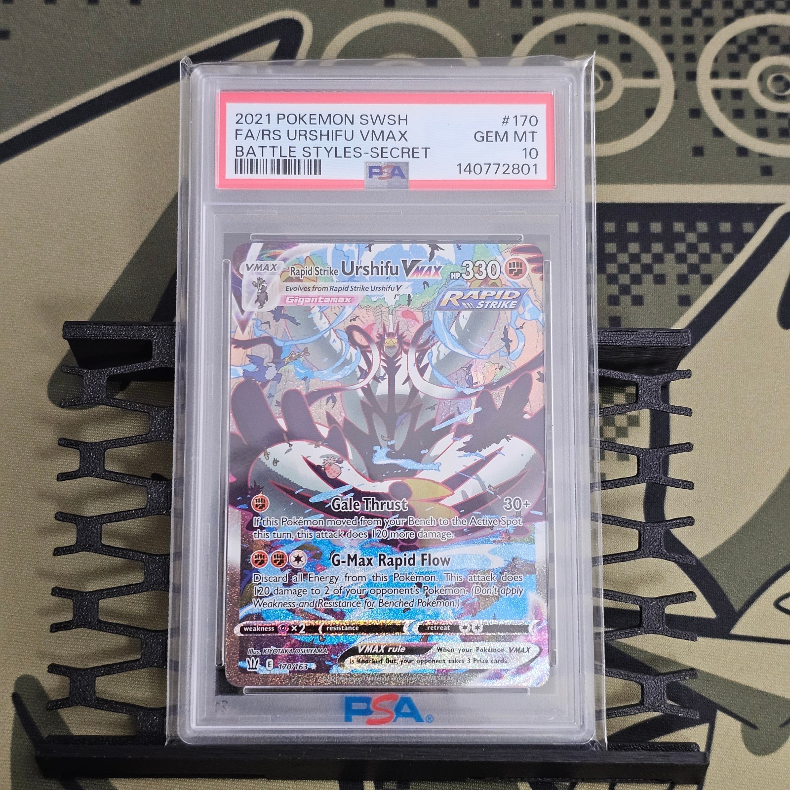 Pokemon Rapid Strike Urshifu VMAX Battle Styles Full Alt Art #170 PSA 10