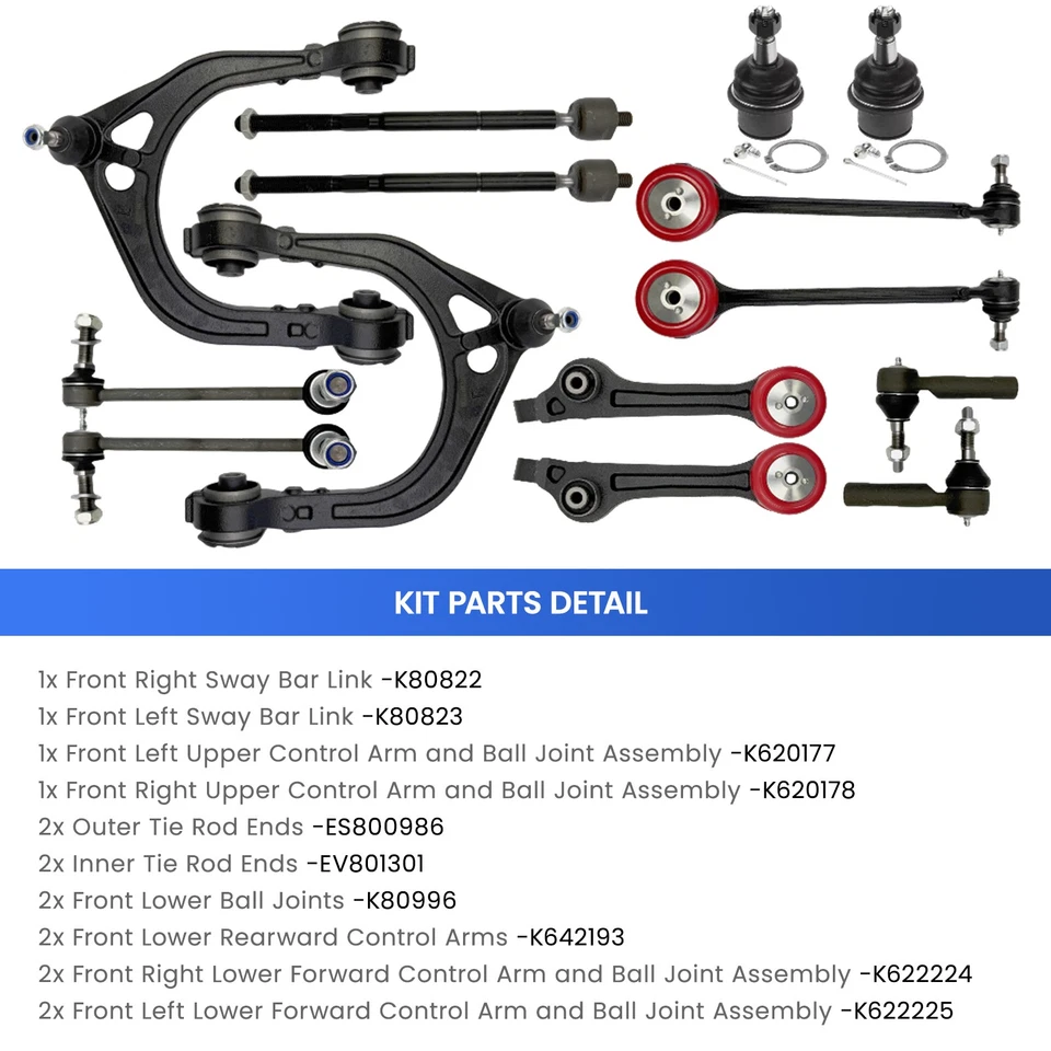 Suspension Control Arms Kit for RWD Dodge Charger Challenger Chrysler 300 15-23 - Image 3 of 4