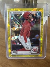 2020 BOWMAN RECE HINDS YELLOW SAPPHIRE CHROME CARD 99/99 End Of The print