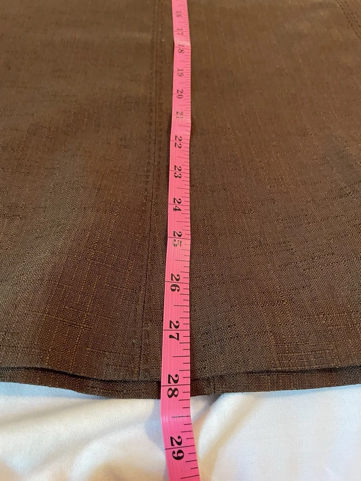 Vtg Alfred Dunner Women's Brown Skirt Size 12 USA Western Office 90s - Image 4 of 4