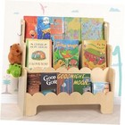 Kids Bookshelfen 3-Tier, Scalloped Book Shelf for Kids Rooms, Front Facing Wood