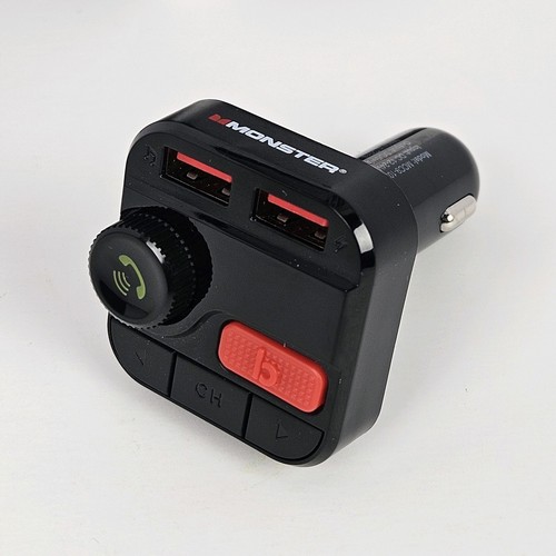 Monster LED Bluetooth Transmisor FM con 2 Puertos de Carga USB, 3.4 Amp. Negro - Imagen 13 de 23