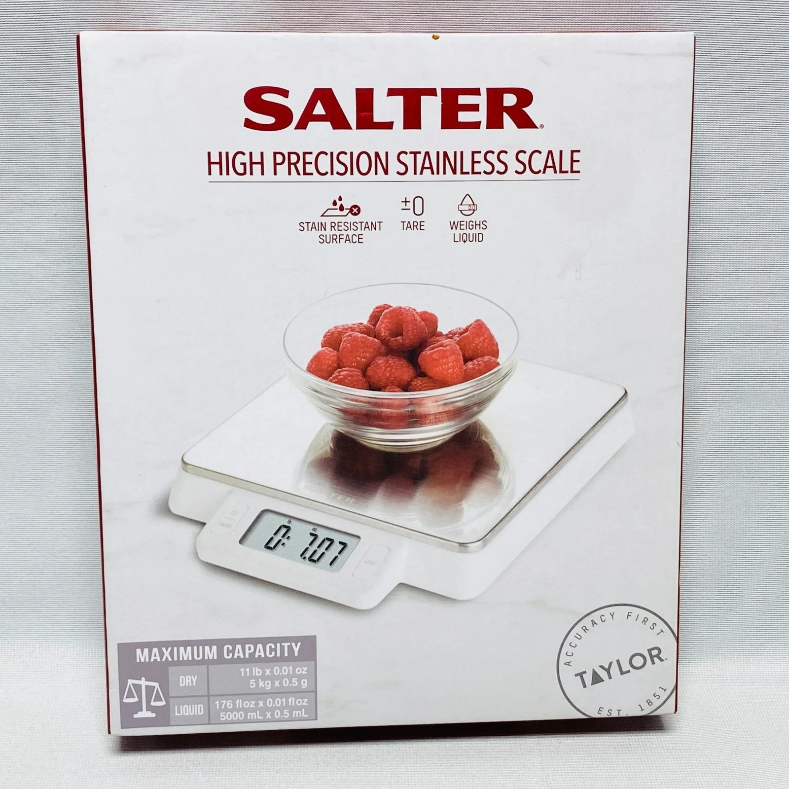 Salter High Precision Stainless Steel Digital Kitchen Food Scale
Opens in a new window or tab