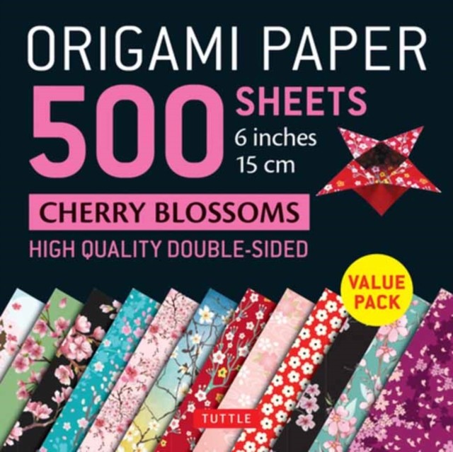 Origami Paper 500 sheets Cherry Blossoms 6 inch (15 cm) by Tuttle Publishing