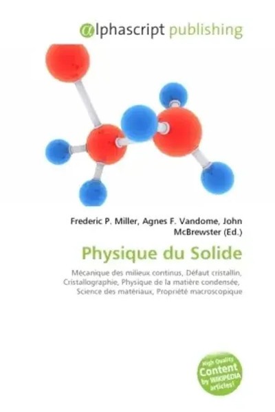 Frederic P. Miller (U. A.) | Physique Du Solide | Taschenbuch | FranzöSisch-image