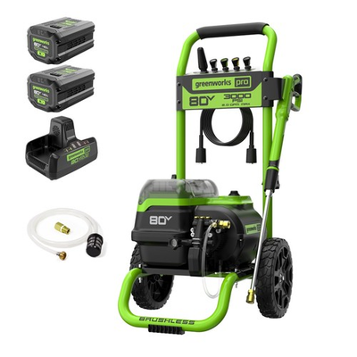 #ad Greenworks 80V 3000 PSI Pressure Washer 2.0 GPM 2 4.0Ah Batteries and Dual P... $876.06