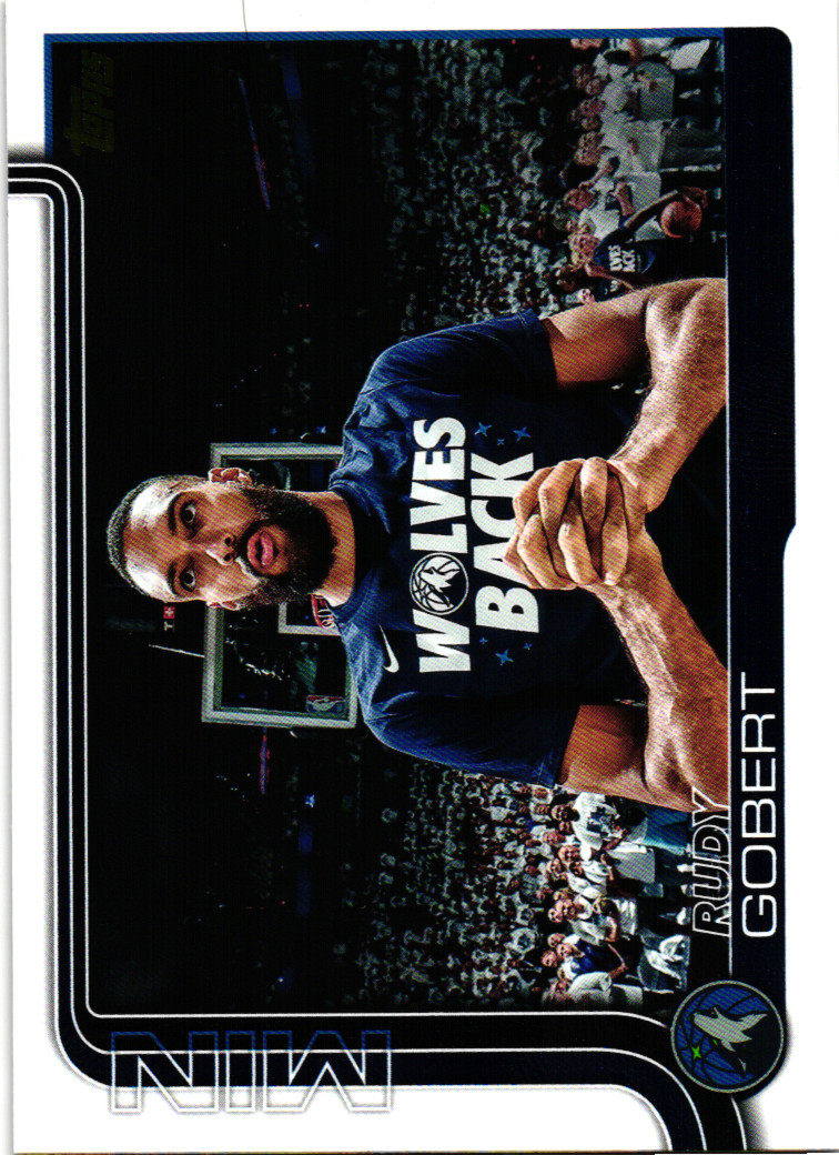 2025 Topps Flagship - Rudy Gobert #111 Golden Mirror Variation
