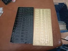 2X  STICKERS SCRAPBOOKING NEW (ST1133)  ORIENTAL BLACK/GOLD