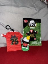 Jack in the Box Mini Jersey Keychain 75 Red Detachable Keyring