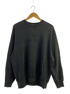 A BATHING APE Distressed finish Sweatshirt gray L Used