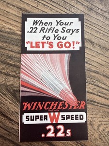 Winchester .22 Vintage Pamphlet