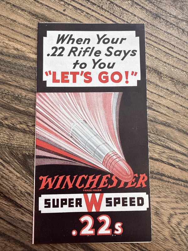 Winchester .22 Vintage Pamphlet